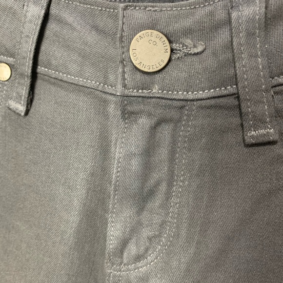 PAIGE Gray Waxed Verdugo Ankle Jeans 26 - Picture 7 of 11